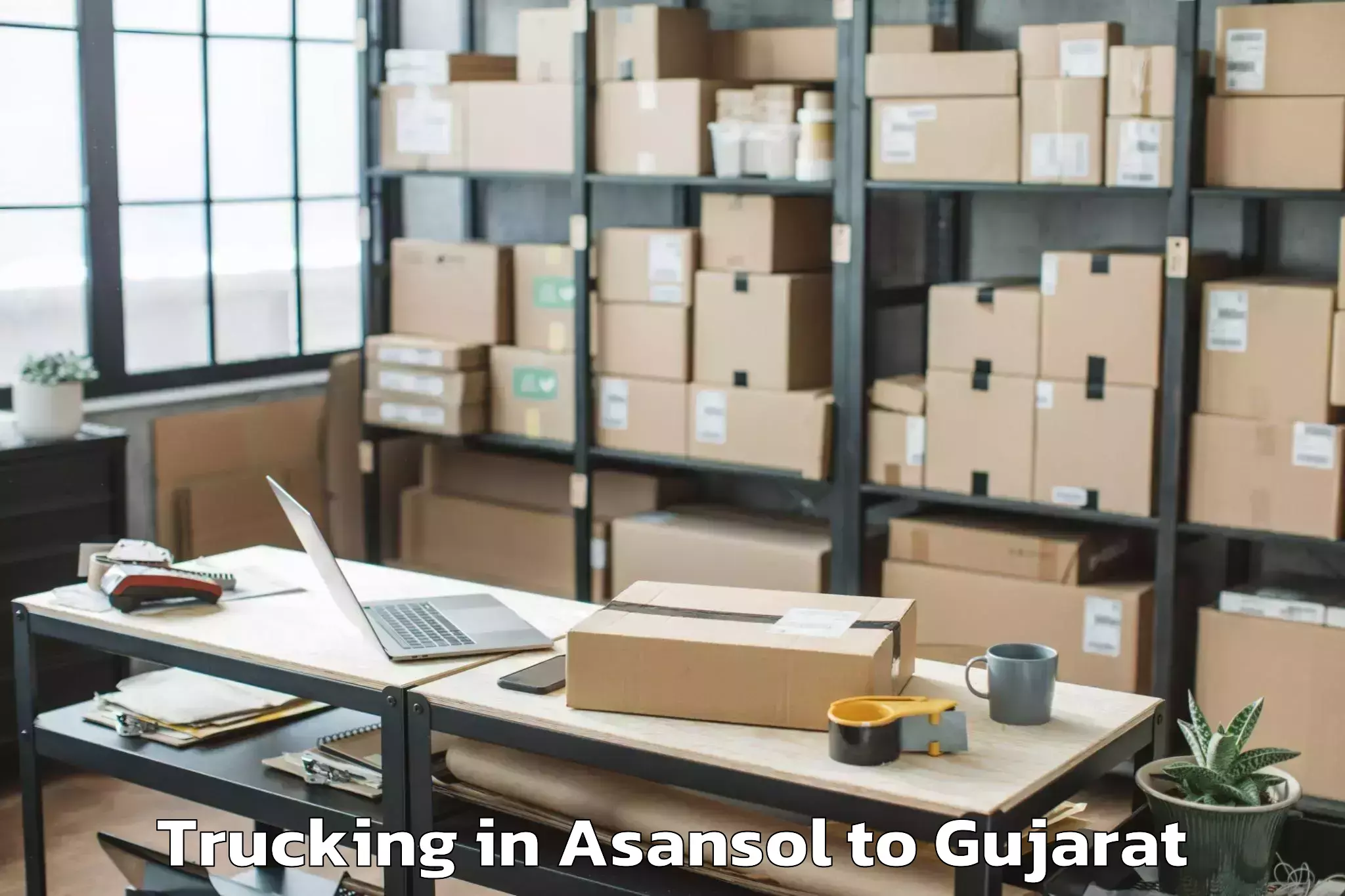 Hassle-Free Asansol to Amirgadh Trucking